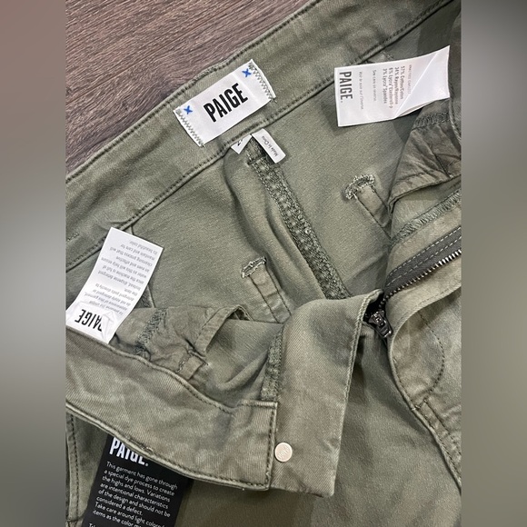 *NWT* PAIGE Carly With Cargo Pockets - Vintage Ivy Green - Picture 7 of 8